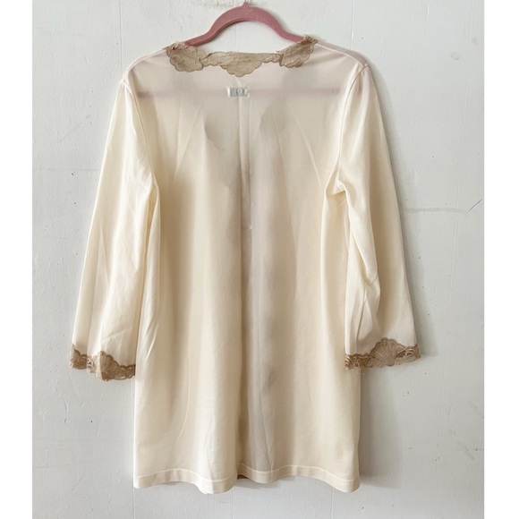 Emilio Pucci For Formfit Rogers Robe & Chemise Ivory Set Vintage Size Medium - Picture 11 of 16